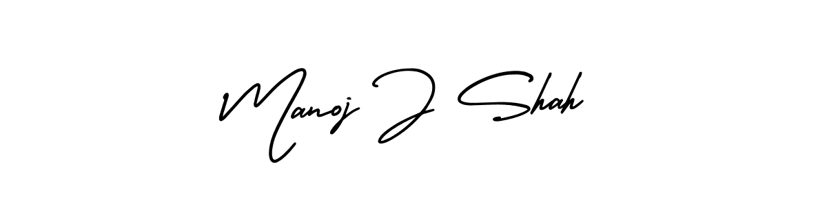 Make a beautiful signature design for name Manoj J Shah. Use this online signature maker to create a handwritten signature for free. Manoj J Shah signature style 3 images and pictures png