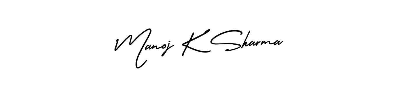 This is the best signature style for the Manoj K Sharma name. Also you like these signature font (AmerikaSignatureDemo-Regular). Mix name signature. Manoj K Sharma signature style 3 images and pictures png