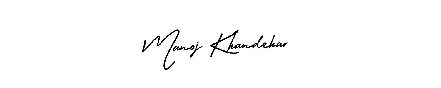 Also You can easily find your signature by using the search form. We will create Manoj Khandekar name handwritten signature images for you free of cost using AmerikaSignatureDemo-Regular sign style. Manoj Khandekar signature style 3 images and pictures png