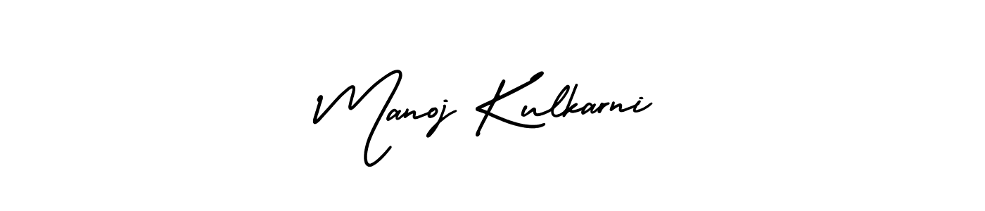 How to make Manoj Kulkarni name signature. Use AmerikaSignatureDemo-Regular style for creating short signs online. This is the latest handwritten sign. Manoj Kulkarni signature style 3 images and pictures png