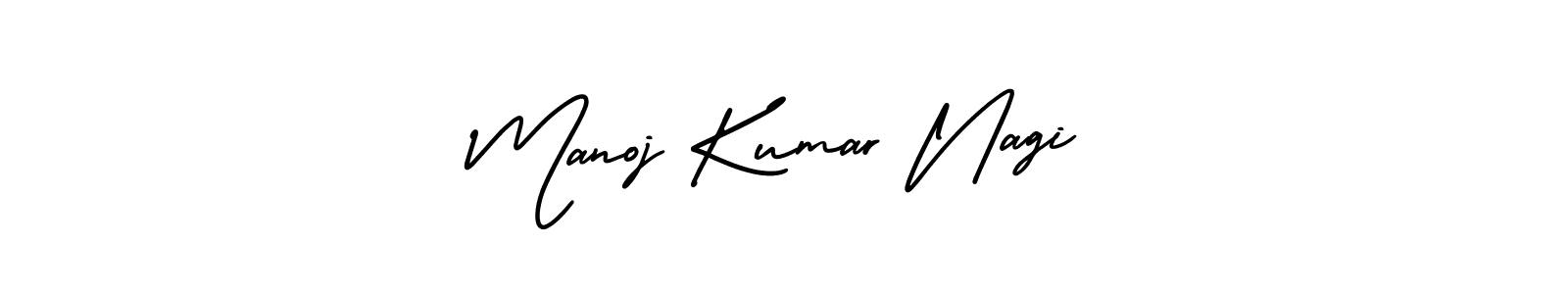 Design your own signature with our free online signature maker. With this signature software, you can create a handwritten (AmerikaSignatureDemo-Regular) signature for name Manoj Kumar Nagi. Manoj Kumar Nagi signature style 3 images and pictures png