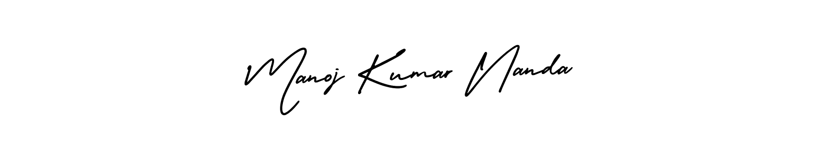 Use a signature maker to create a handwritten signature online. With this signature software, you can design (AmerikaSignatureDemo-Regular) your own signature for name Manoj Kumar Nanda. Manoj Kumar Nanda signature style 3 images and pictures png