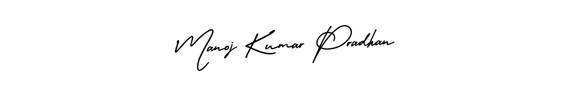 Design your own signature with our free online signature maker. With this signature software, you can create a handwritten (AmerikaSignatureDemo-Regular) signature for name Manoj Kumar Pradhan. Manoj Kumar Pradhan signature style 3 images and pictures png