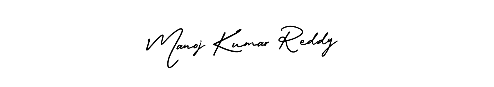 Create a beautiful signature design for name Manoj Kumar Reddy. With this signature (AmerikaSignatureDemo-Regular) fonts, you can make a handwritten signature for free. Manoj Kumar Reddy signature style 3 images and pictures png