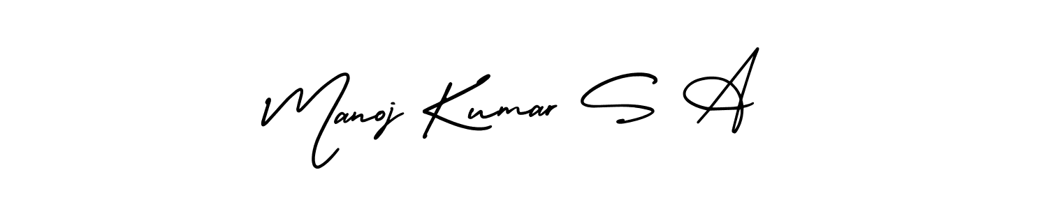 Make a short Manoj Kumar S A signature style. Manage your documents anywhere anytime using AmerikaSignatureDemo-Regular. Create and add eSignatures, submit forms, share and send files easily. Manoj Kumar S A signature style 3 images and pictures png
