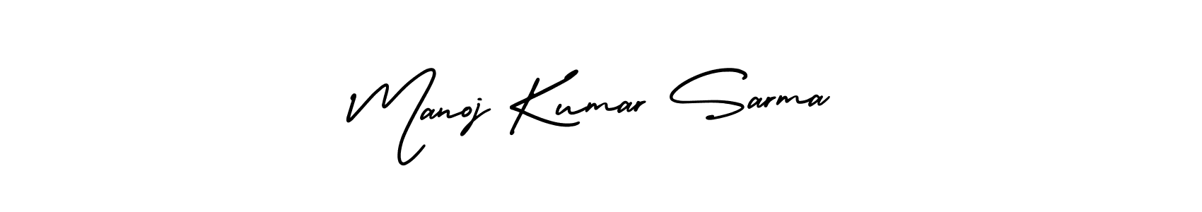 Use a signature maker to create a handwritten signature online. With this signature software, you can design (AmerikaSignatureDemo-Regular) your own signature for name Manoj Kumar Sarma. Manoj Kumar Sarma signature style 3 images and pictures png