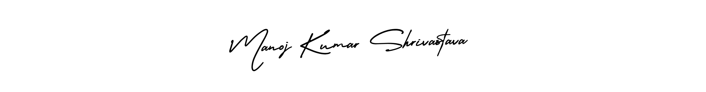 Make a beautiful signature design for name Manoj Kumar Shrivastava. With this signature (AmerikaSignatureDemo-Regular) style, you can create a handwritten signature for free. Manoj Kumar Shrivastava signature style 3 images and pictures png