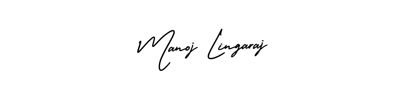 Best and Professional Signature Style for Manoj Lingaraj. AmerikaSignatureDemo-Regular Best Signature Style Collection. Manoj Lingaraj signature style 3 images and pictures png