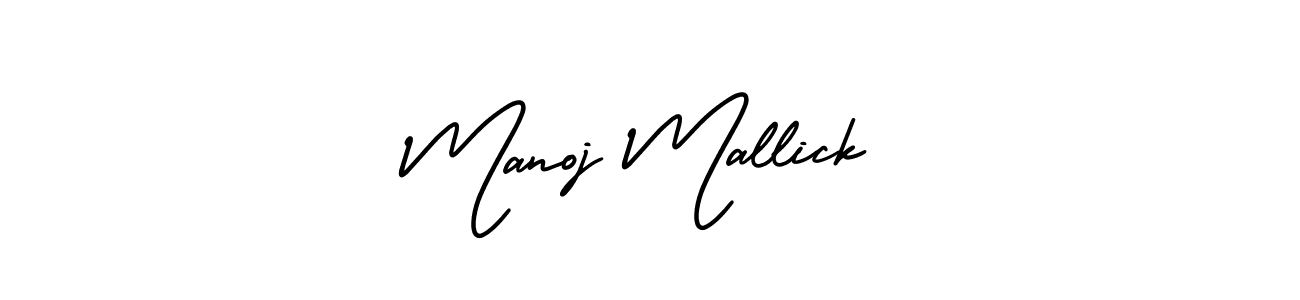 It looks lik you need a new signature style for name Manoj Mallick. Design unique handwritten (AmerikaSignatureDemo-Regular) signature with our free signature maker in just a few clicks. Manoj Mallick signature style 3 images and pictures png