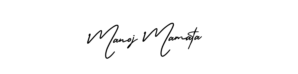 Make a beautiful signature design for name Manoj Mamata. With this signature (AmerikaSignatureDemo-Regular) style, you can create a handwritten signature for free. Manoj Mamata signature style 3 images and pictures png