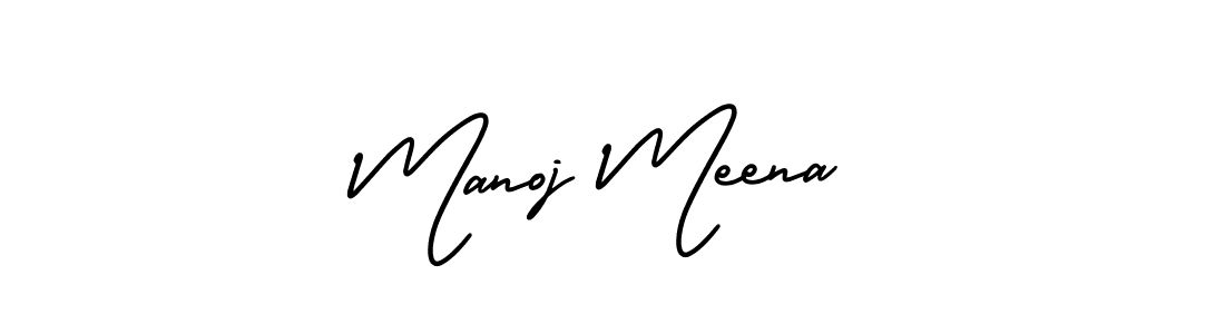 Make a short Manoj Meena signature style. Manage your documents anywhere anytime using AmerikaSignatureDemo-Regular. Create and add eSignatures, submit forms, share and send files easily. Manoj Meena signature style 3 images and pictures png