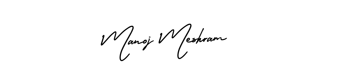 Also You can easily find your signature by using the search form. We will create Manoj Meshram name handwritten signature images for you free of cost using AmerikaSignatureDemo-Regular sign style. Manoj Meshram signature style 3 images and pictures png