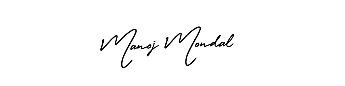 Design your own signature with our free online signature maker. With this signature software, you can create a handwritten (AmerikaSignatureDemo-Regular) signature for name Manoj Mondal. Manoj Mondal signature style 3 images and pictures png