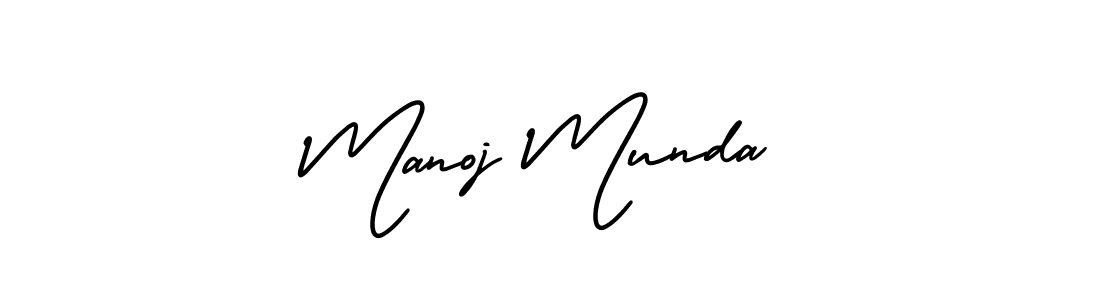 Create a beautiful signature design for name Manoj Munda. With this signature (AmerikaSignatureDemo-Regular) fonts, you can make a handwritten signature for free. Manoj Munda signature style 3 images and pictures png