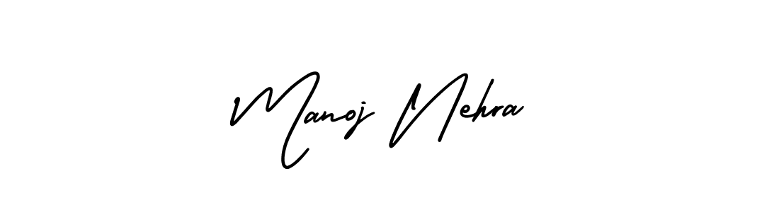 Also we have Manoj Nehra name is the best signature style. Create professional handwritten signature collection using AmerikaSignatureDemo-Regular autograph style. Manoj Nehra signature style 3 images and pictures png