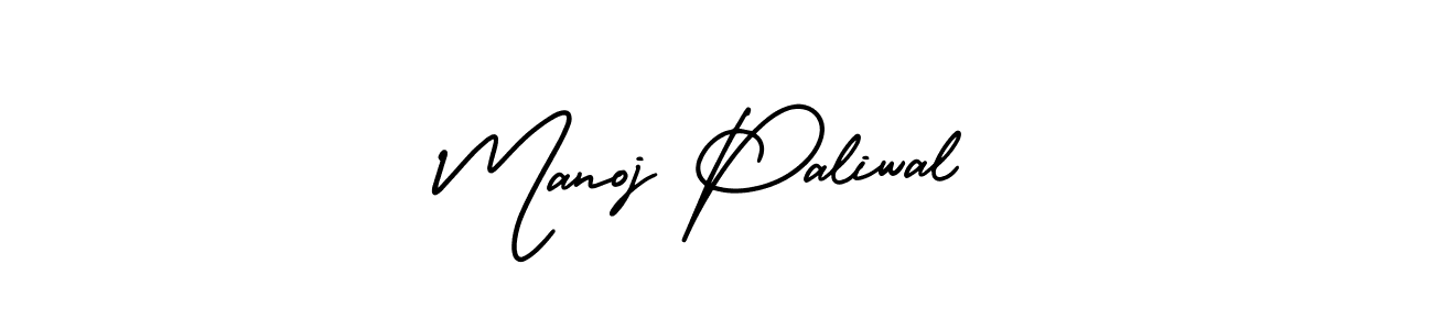 Manoj Paliwal stylish signature style. Best Handwritten Sign (AmerikaSignatureDemo-Regular) for my name. Handwritten Signature Collection Ideas for my name Manoj Paliwal. Manoj Paliwal signature style 3 images and pictures png