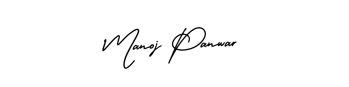 Create a beautiful signature design for name Manoj Panwar. With this signature (AmerikaSignatureDemo-Regular) fonts, you can make a handwritten signature for free. Manoj Panwar signature style 3 images and pictures png