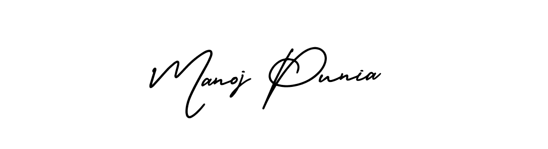 Also we have Manoj Punia name is the best signature style. Create professional handwritten signature collection using AmerikaSignatureDemo-Regular autograph style. Manoj Punia signature style 3 images and pictures png