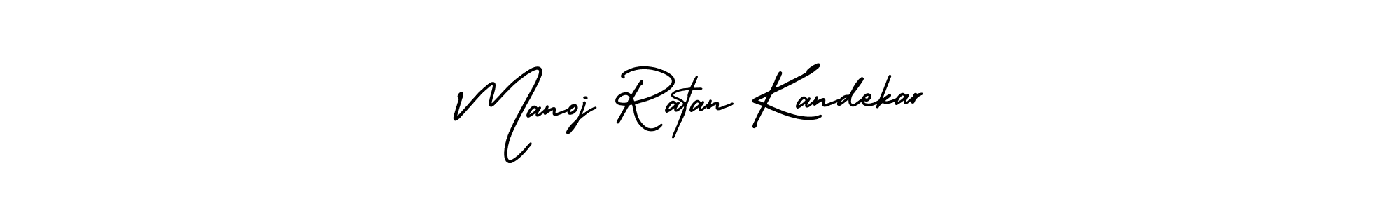 Design your own signature with our free online signature maker. With this signature software, you can create a handwritten (AmerikaSignatureDemo-Regular) signature for name Manoj Ratan Kandekar. Manoj Ratan Kandekar signature style 3 images and pictures png