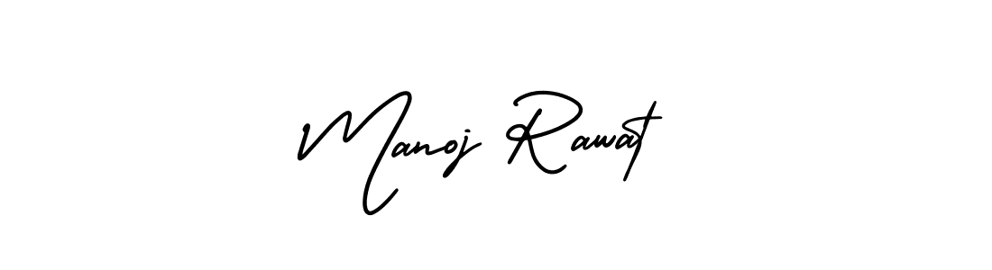 Create a beautiful signature design for name Manoj Rawat. With this signature (AmerikaSignatureDemo-Regular) fonts, you can make a handwritten signature for free. Manoj Rawat signature style 3 images and pictures png