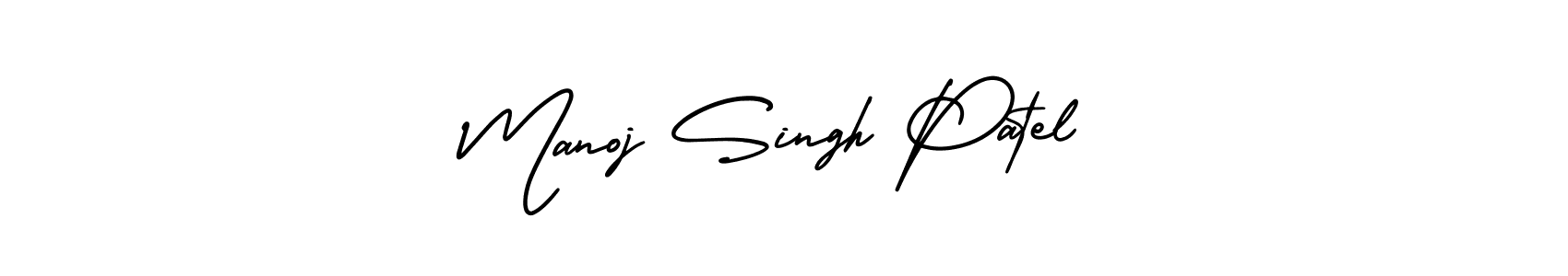 How to make Manoj Singh Patel name signature. Use AmerikaSignatureDemo-Regular style for creating short signs online. This is the latest handwritten sign. Manoj Singh Patel signature style 3 images and pictures png