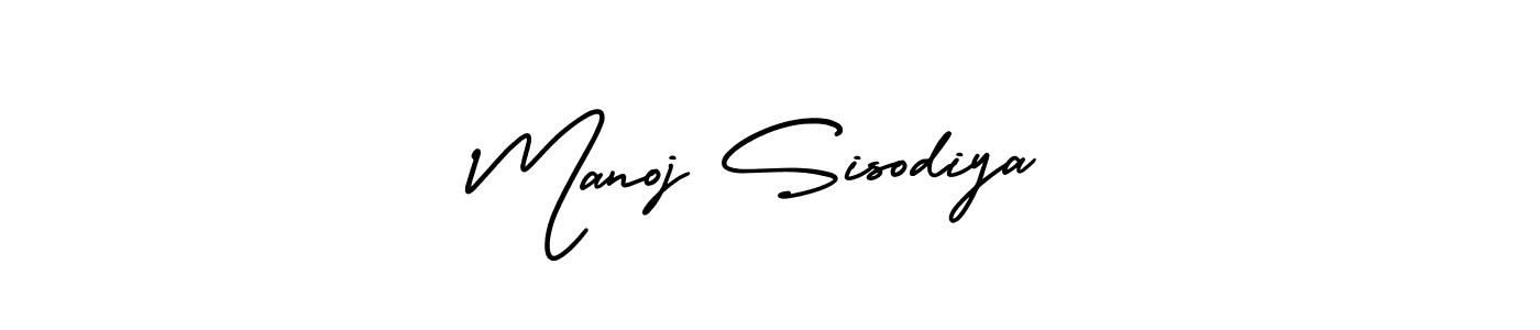 Manoj Sisodiya stylish signature style. Best Handwritten Sign (AmerikaSignatureDemo-Regular) for my name. Handwritten Signature Collection Ideas for my name Manoj Sisodiya. Manoj Sisodiya signature style 3 images and pictures png