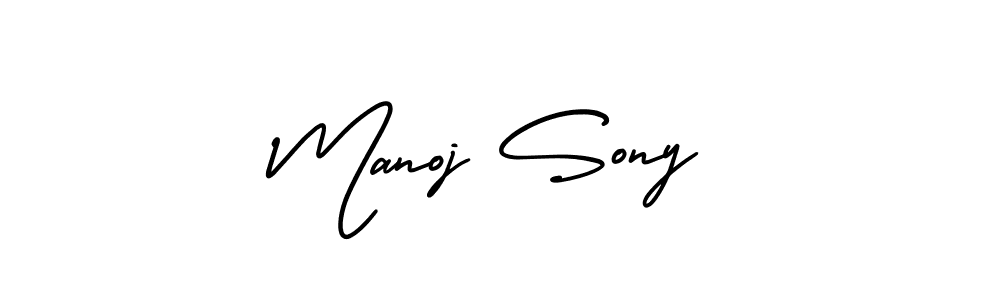 Use a signature maker to create a handwritten signature online. With this signature software, you can design (AmerikaSignatureDemo-Regular) your own signature for name Manoj Sony. Manoj Sony signature style 3 images and pictures png