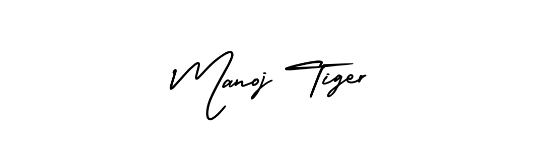 How to make Manoj Tiger signature? AmerikaSignatureDemo-Regular is a professional autograph style. Create handwritten signature for Manoj Tiger name. Manoj Tiger signature style 3 images and pictures png