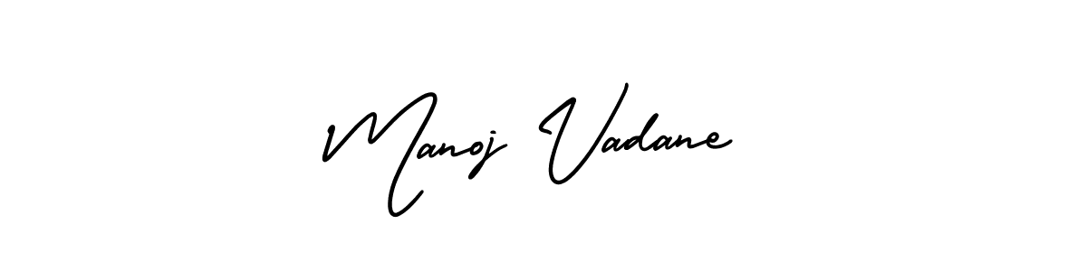 How to make Manoj Vadane signature? AmerikaSignatureDemo-Regular is a professional autograph style. Create handwritten signature for Manoj Vadane name. Manoj Vadane signature style 3 images and pictures png