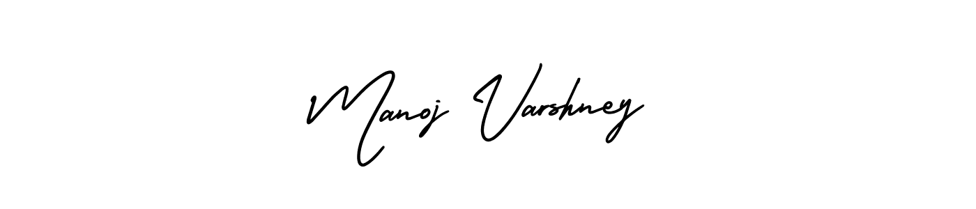 Make a short Manoj Varshney signature style. Manage your documents anywhere anytime using AmerikaSignatureDemo-Regular. Create and add eSignatures, submit forms, share and send files easily. Manoj Varshney signature style 3 images and pictures png