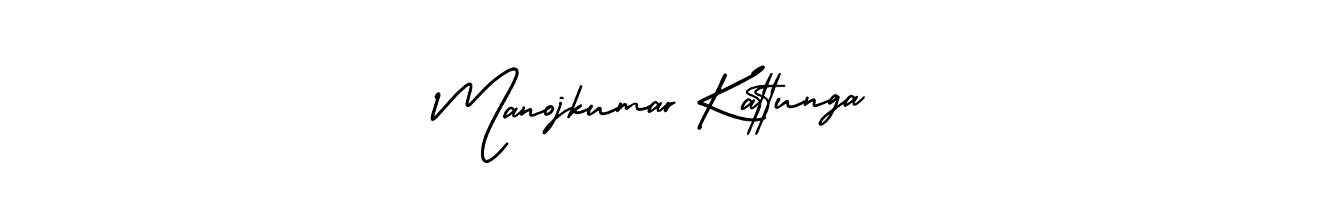 Create a beautiful signature design for name Manojkumar Kattunga. With this signature (AmerikaSignatureDemo-Regular) fonts, you can make a handwritten signature for free. Manojkumar Kattunga signature style 3 images and pictures png