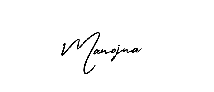 It looks lik you need a new signature style for name Manojna. Design unique handwritten (AmerikaSignatureDemo-Regular) signature with our free signature maker in just a few clicks. Manojna signature style 3 images and pictures png