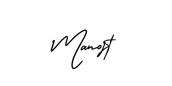 You should practise on your own different ways (AmerikaSignatureDemo-Regular) to write your name (Manojt) in signature. don't let someone else do it for you. Manojt signature style 3 images and pictures png