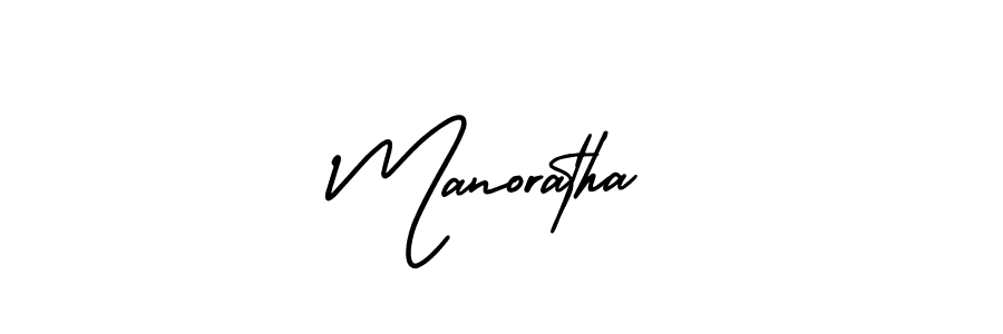 Make a beautiful signature design for name Manoratha. With this signature (AmerikaSignatureDemo-Regular) style, you can create a handwritten signature for free. Manoratha signature style 3 images and pictures png