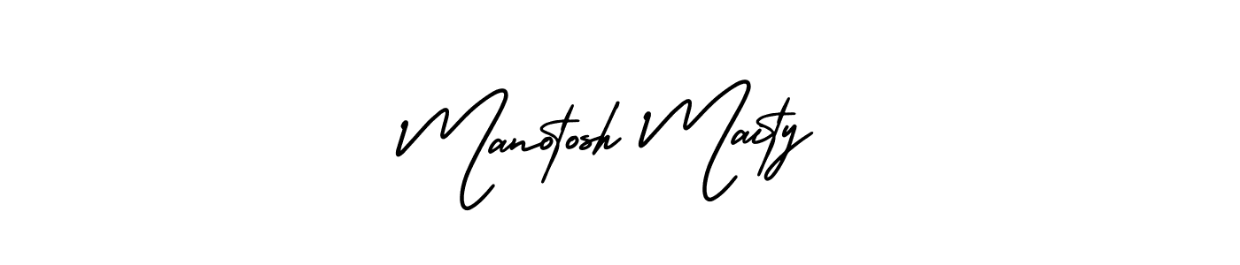 How to make Manotosh Maity name signature. Use AmerikaSignatureDemo-Regular style for creating short signs online. This is the latest handwritten sign. Manotosh Maity signature style 3 images and pictures png