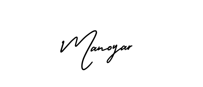 Make a beautiful signature design for name Manoyar. With this signature (AmerikaSignatureDemo-Regular) style, you can create a handwritten signature for free. Manoyar signature style 3 images and pictures png