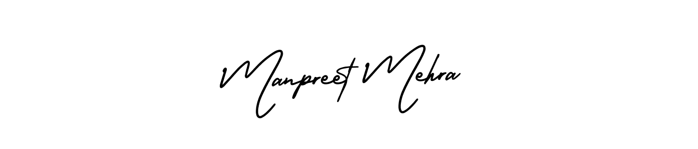 How to make Manpreet Mehra signature? AmerikaSignatureDemo-Regular is a professional autograph style. Create handwritten signature for Manpreet Mehra name. Manpreet Mehra signature style 3 images and pictures png