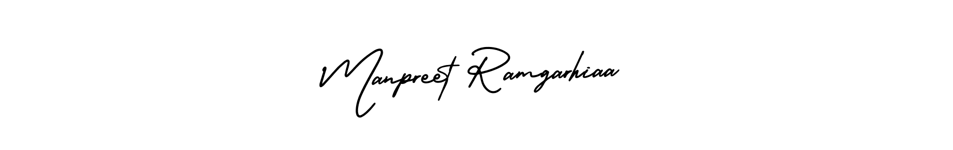 How to Draw Manpreet Ramgarhiaa signature style? AmerikaSignatureDemo-Regular is a latest design signature styles for name Manpreet Ramgarhiaa. Manpreet Ramgarhiaa signature style 3 images and pictures png