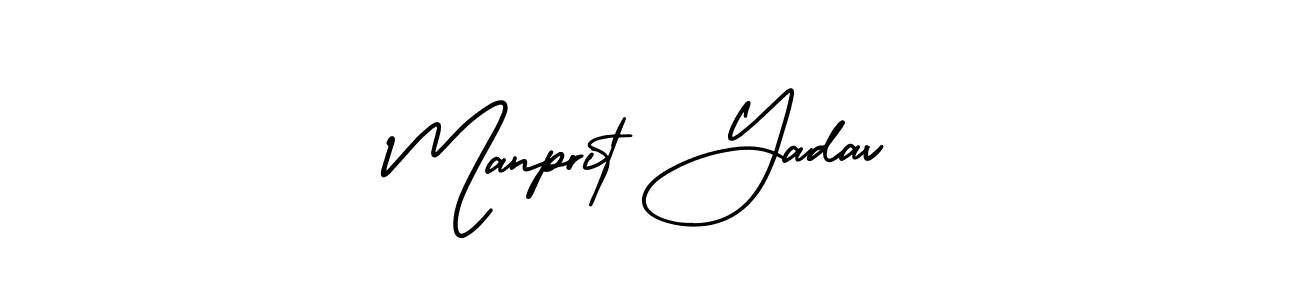 AmerikaSignatureDemo-Regular is a professional signature style that is perfect for those who want to add a touch of class to their signature. It is also a great choice for those who want to make their signature more unique. Get Manprit Yadav name to fancy signature for free. Manprit Yadav signature style 3 images and pictures png