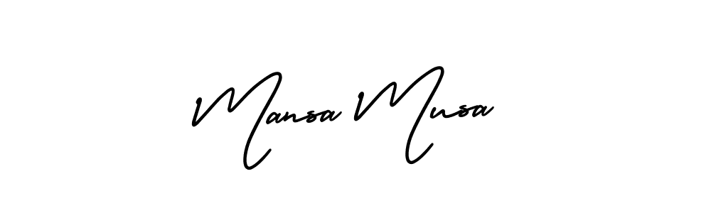 Design your own signature with our free online signature maker. With this signature software, you can create a handwritten (AmerikaSignatureDemo-Regular) signature for name Mansa Musa. Mansa Musa signature style 3 images and pictures png