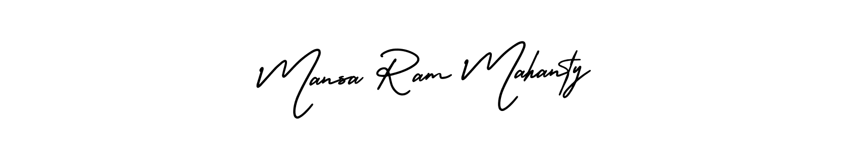 Make a beautiful signature design for name Mansa Ram Mahanty. With this signature (AmerikaSignatureDemo-Regular) style, you can create a handwritten signature for free. Mansa Ram Mahanty signature style 3 images and pictures png