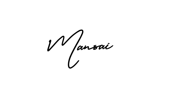 Best and Professional Signature Style for Mansai. AmerikaSignatureDemo-Regular Best Signature Style Collection. Mansai signature style 3 images and pictures png