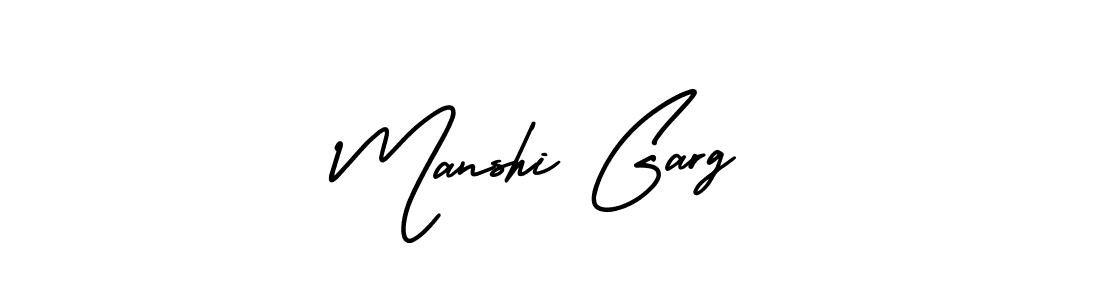 Also You can easily find your signature by using the search form. We will create Manshi Garg name handwritten signature images for you free of cost using AmerikaSignatureDemo-Regular sign style. Manshi Garg signature style 3 images and pictures png