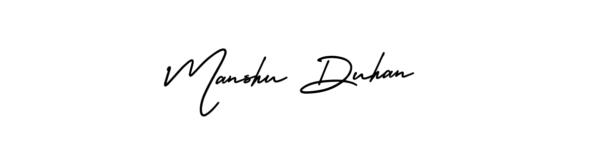 Best and Professional Signature Style for Manshu Duhan. AmerikaSignatureDemo-Regular Best Signature Style Collection. Manshu Duhan signature style 3 images and pictures png
