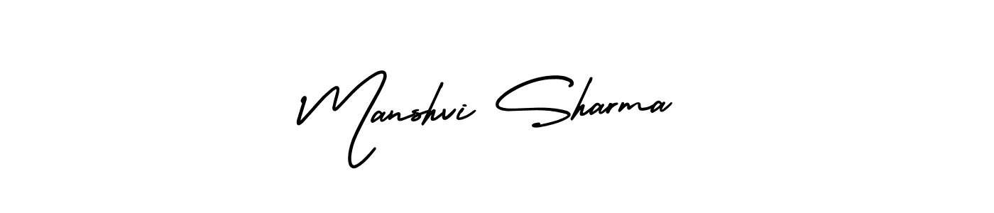 Also You can easily find your signature by using the search form. We will create Manshvi Sharma name handwritten signature images for you free of cost using AmerikaSignatureDemo-Regular sign style. Manshvi Sharma signature style 3 images and pictures png