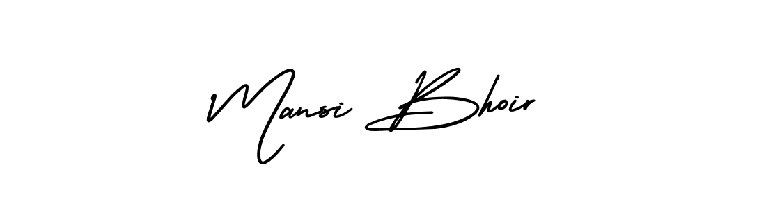 How to make Mansi Bhoir signature? AmerikaSignatureDemo-Regular is a professional autograph style. Create handwritten signature for Mansi Bhoir name. Mansi Bhoir signature style 3 images and pictures png