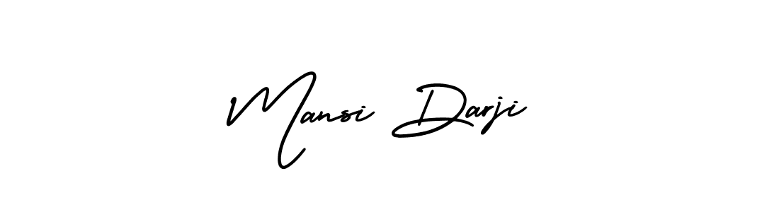 Design your own signature with our free online signature maker. With this signature software, you can create a handwritten (AmerikaSignatureDemo-Regular) signature for name Mansi Darji. Mansi Darji signature style 3 images and pictures png