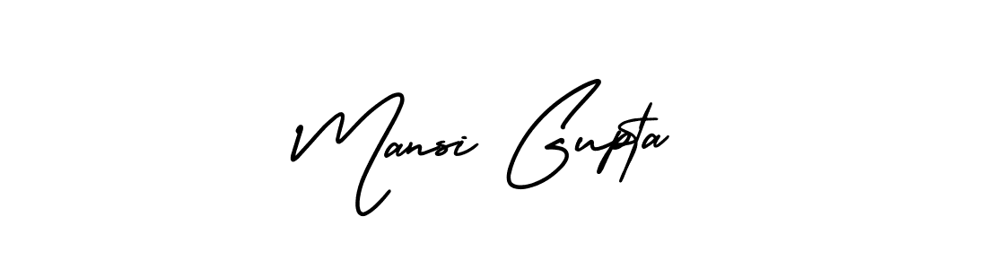 Create a beautiful signature design for name Mansi Gupta. With this signature (AmerikaSignatureDemo-Regular) fonts, you can make a handwritten signature for free. Mansi Gupta signature style 3 images and pictures png