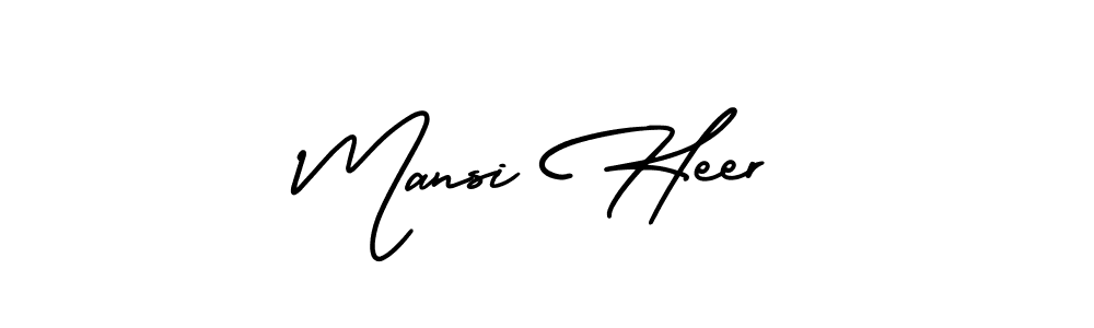 Make a short Mansi Heer signature style. Manage your documents anywhere anytime using AmerikaSignatureDemo-Regular. Create and add eSignatures, submit forms, share and send files easily. Mansi Heer signature style 3 images and pictures png