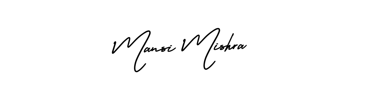 Make a beautiful signature design for name Mansi Mishra. With this signature (AmerikaSignatureDemo-Regular) style, you can create a handwritten signature for free. Mansi Mishra signature style 3 images and pictures png